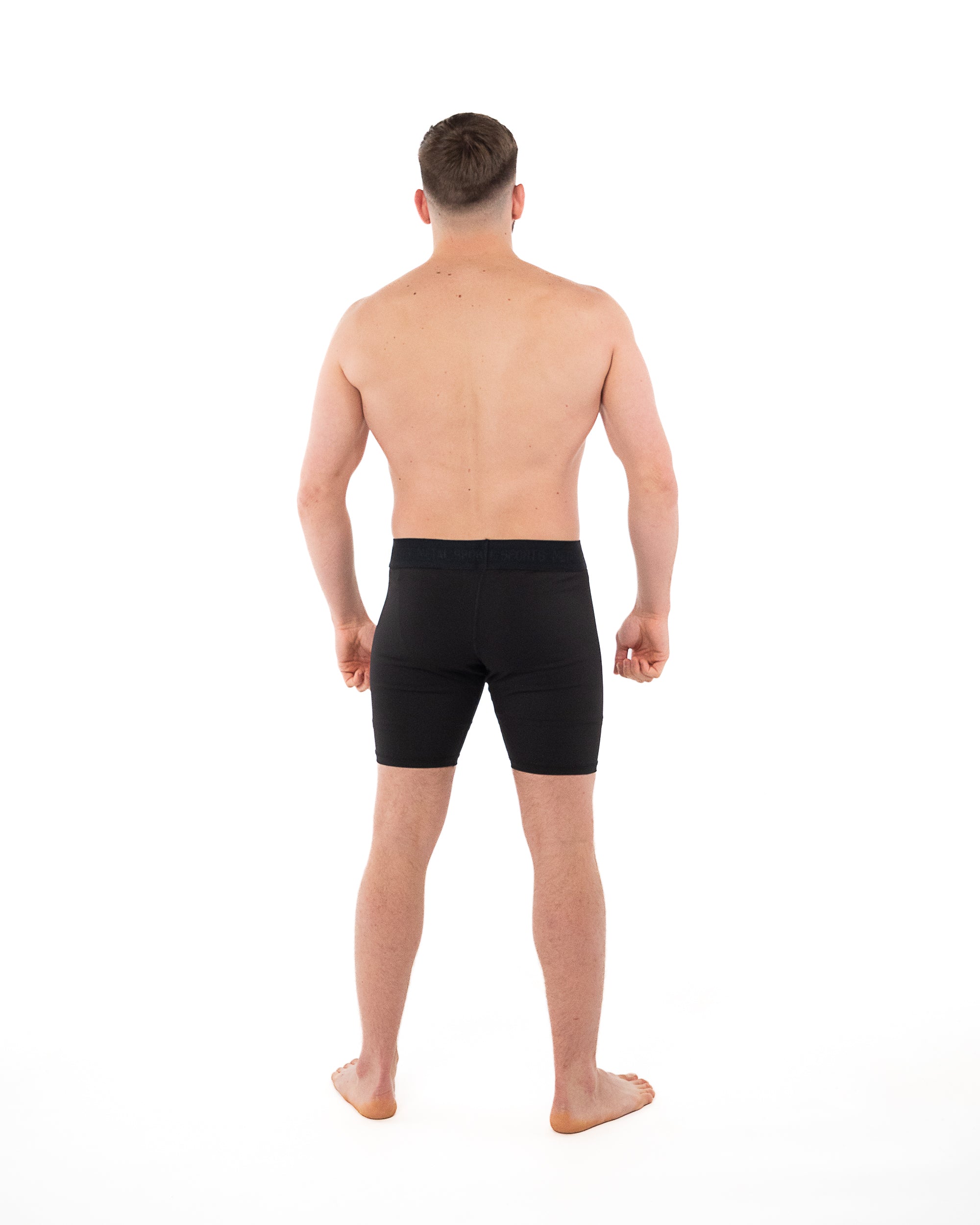 MEN'S BLACK COMPRESSION SHORTS