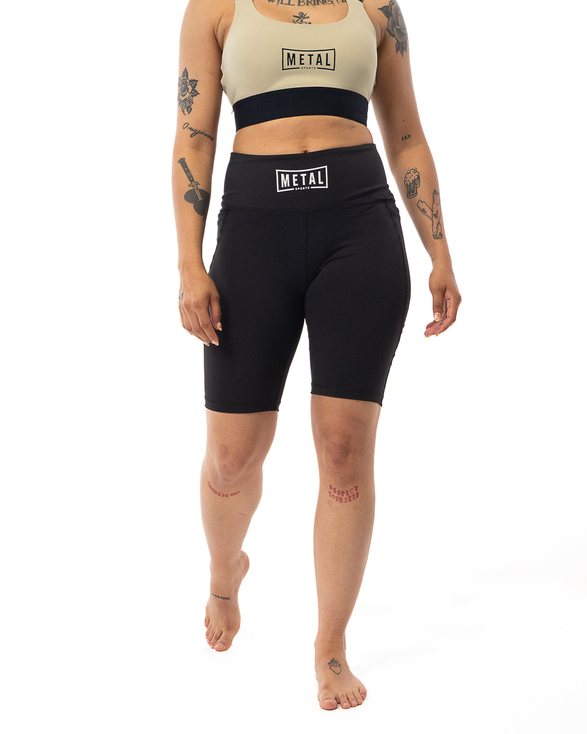 SHORT DE COMPRESSION FEMME NOIR