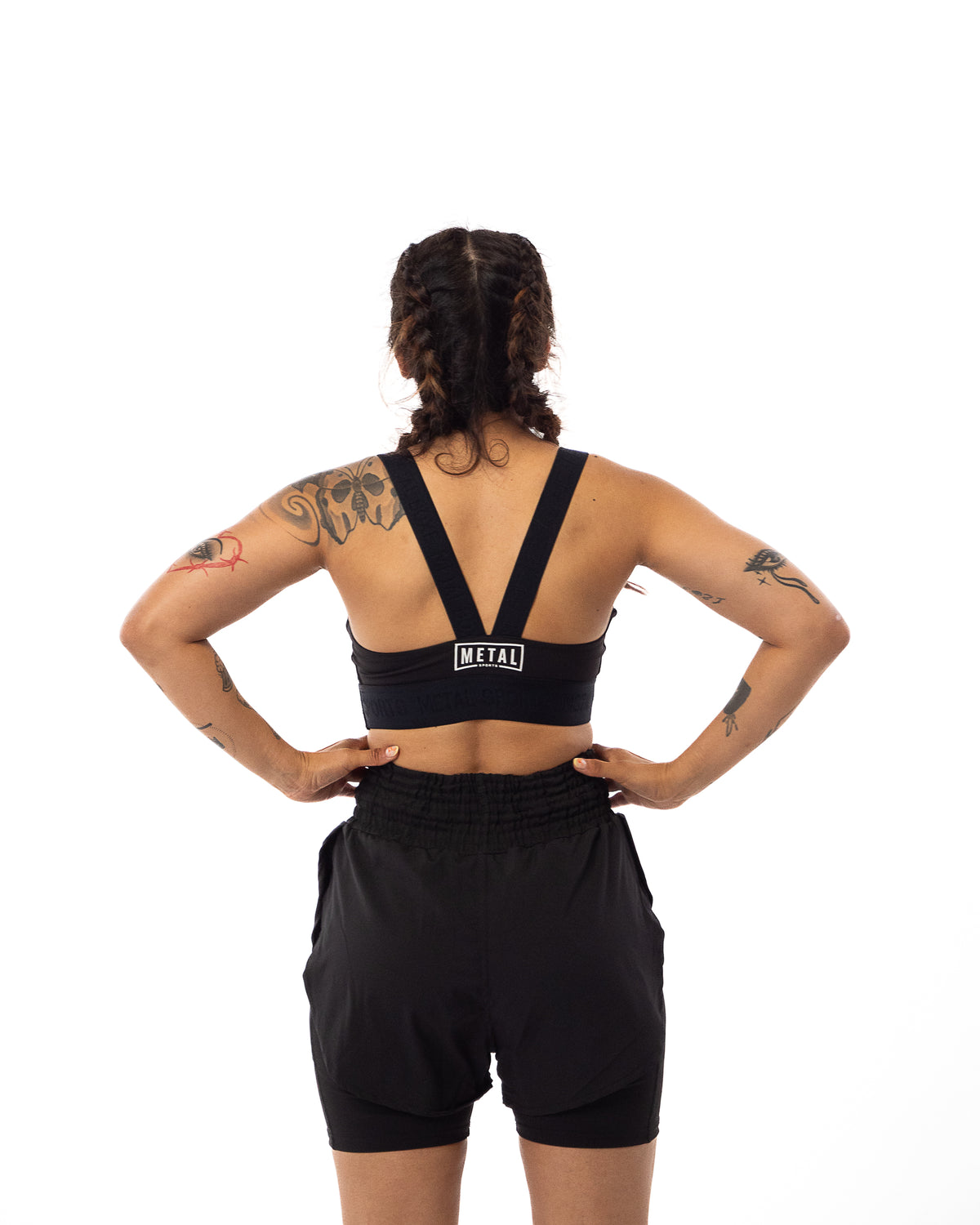 WOMEN'S 2-IN-1 SHORTS BLACK
