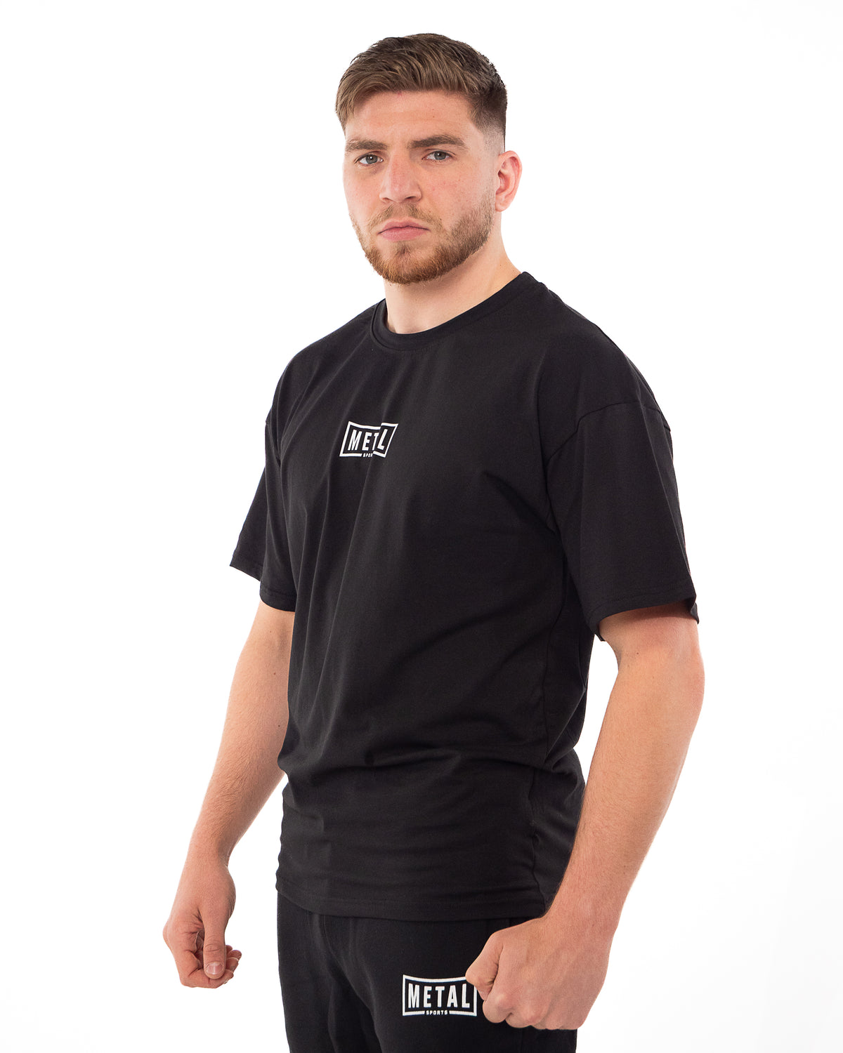 BLACK COTTON T-SHIRT