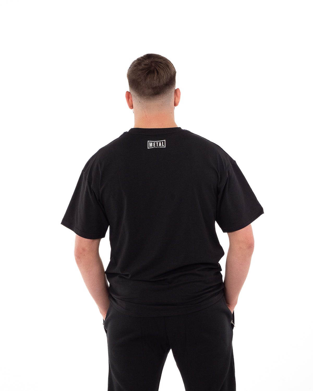 BLACK COTTON T-SHIRT