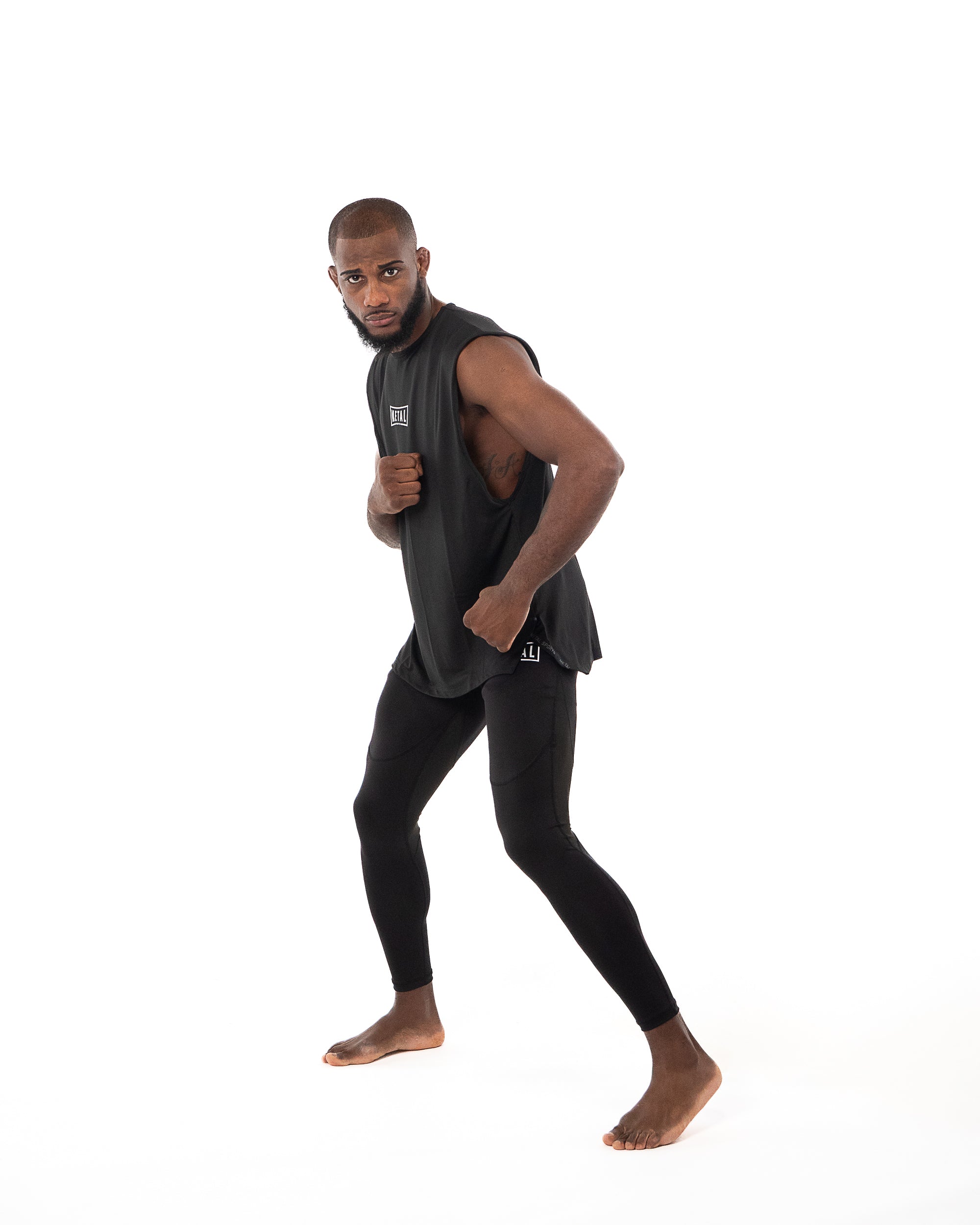 OVERSIZED BLACK TRAINING TANK