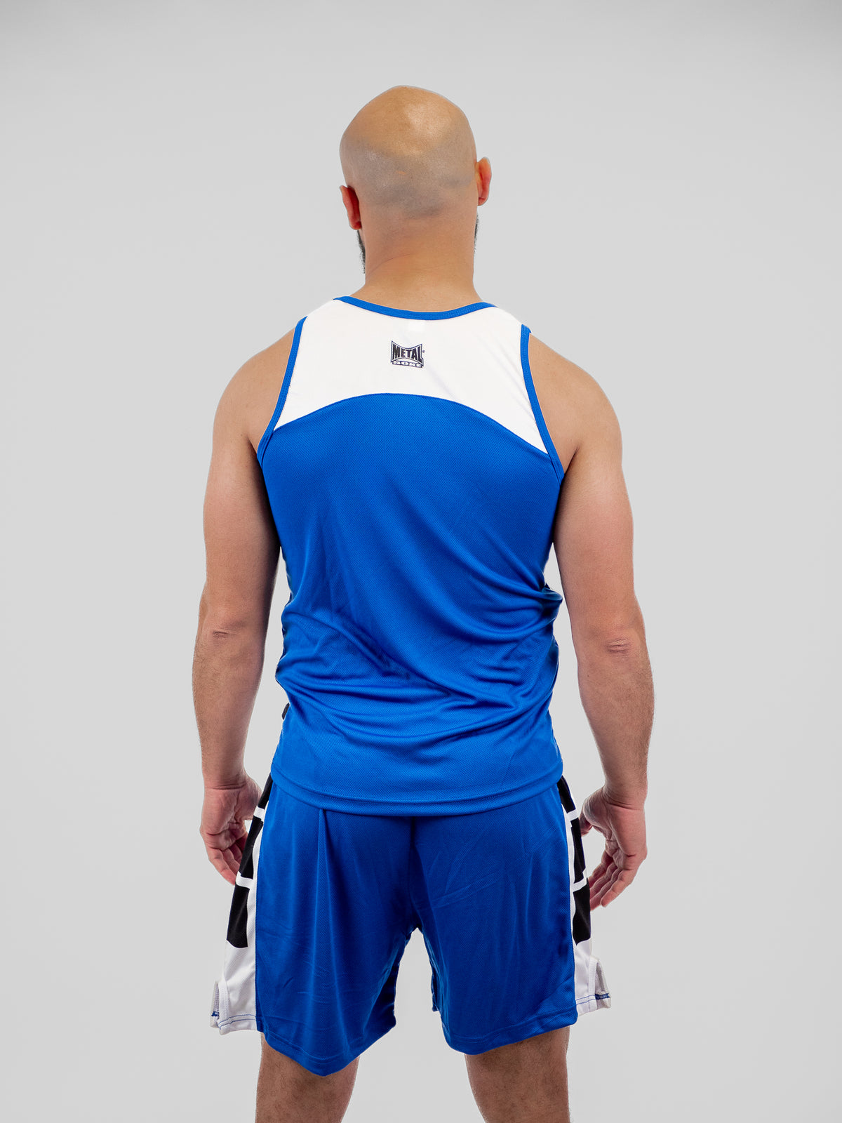 BLUE ADULT COMPETITION BOXING SHORTS + TANK TOP