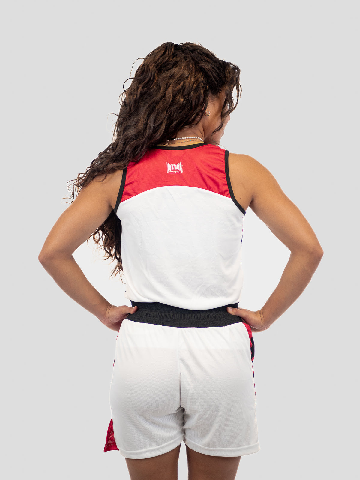 SHORTS + TANK TOP ADULT COMPETITION BOXING WHITE