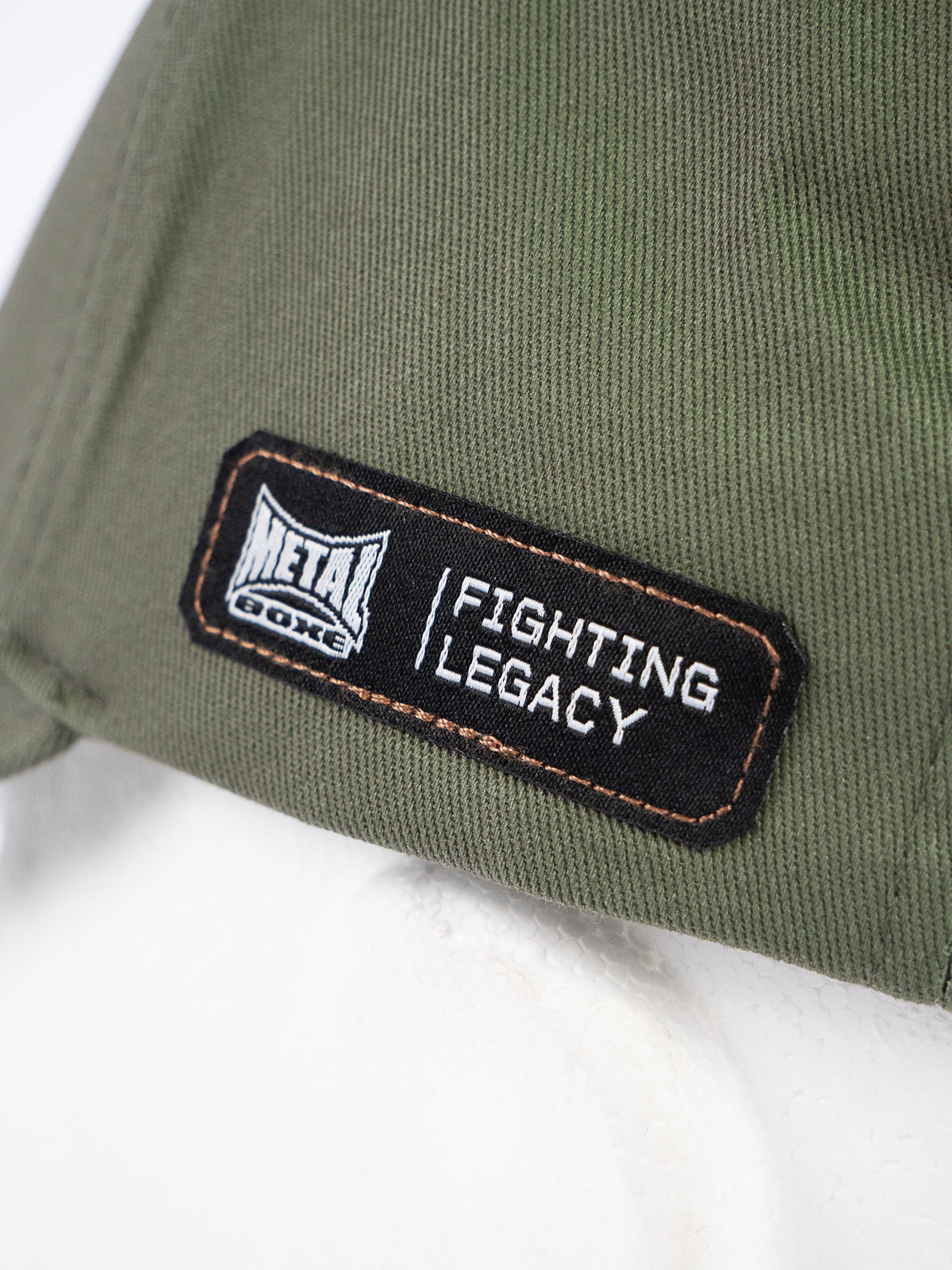 METAL BOXING CAP KAKI PATCH