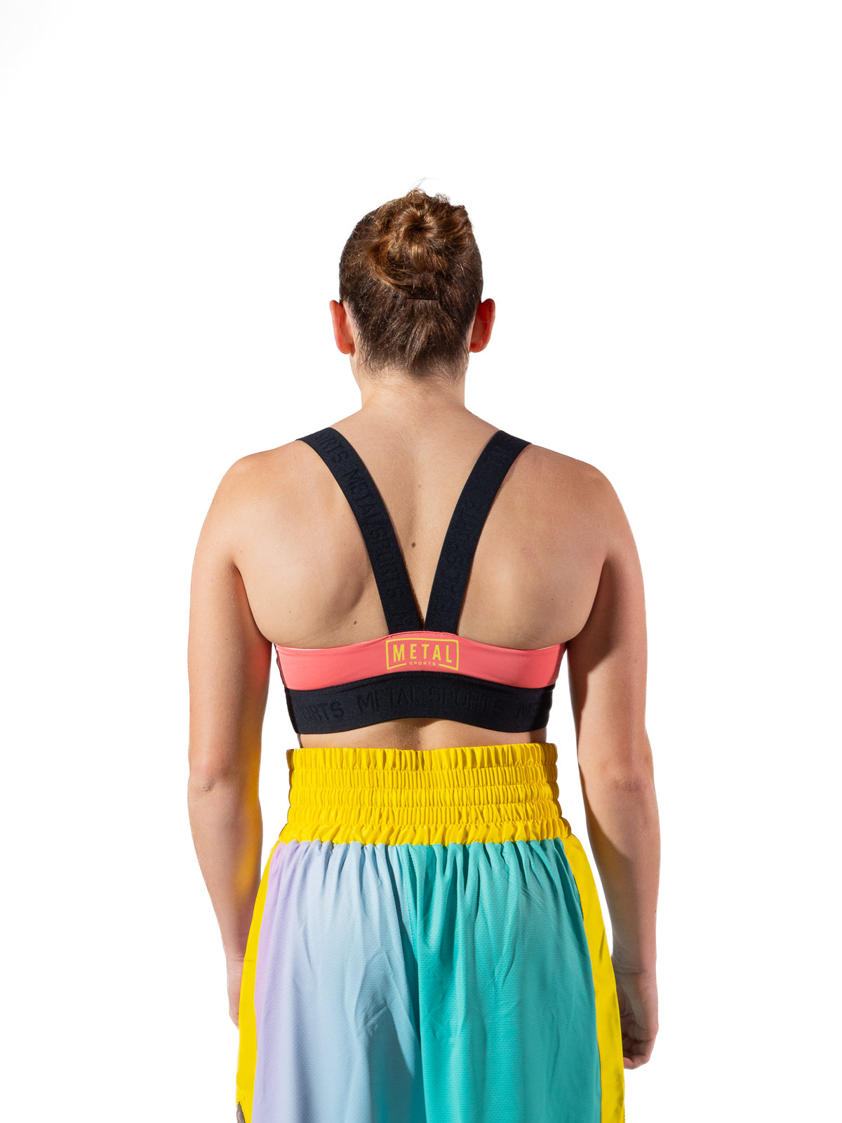 ELASTIC SPORTS BRA POST CUTTING TREATS