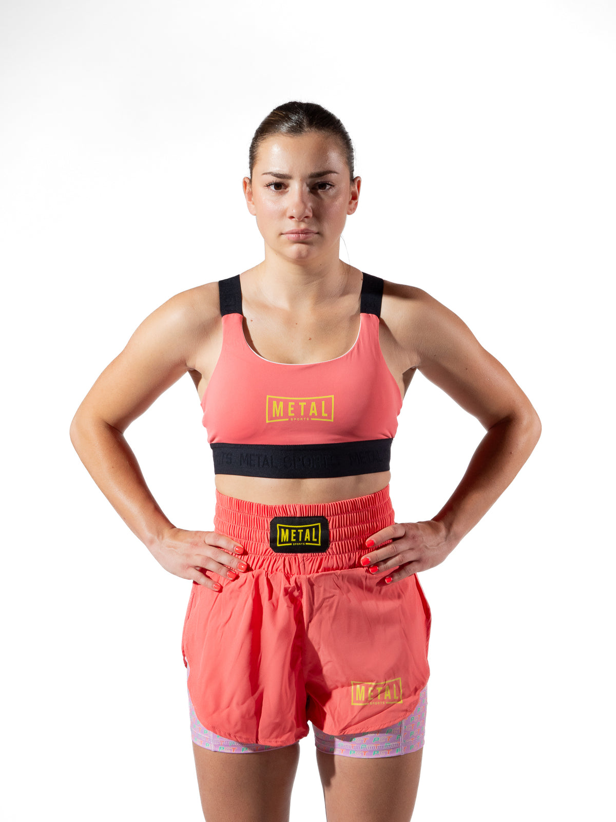 ELASTIC SPORTS BRA POST CUTTING TREATS
