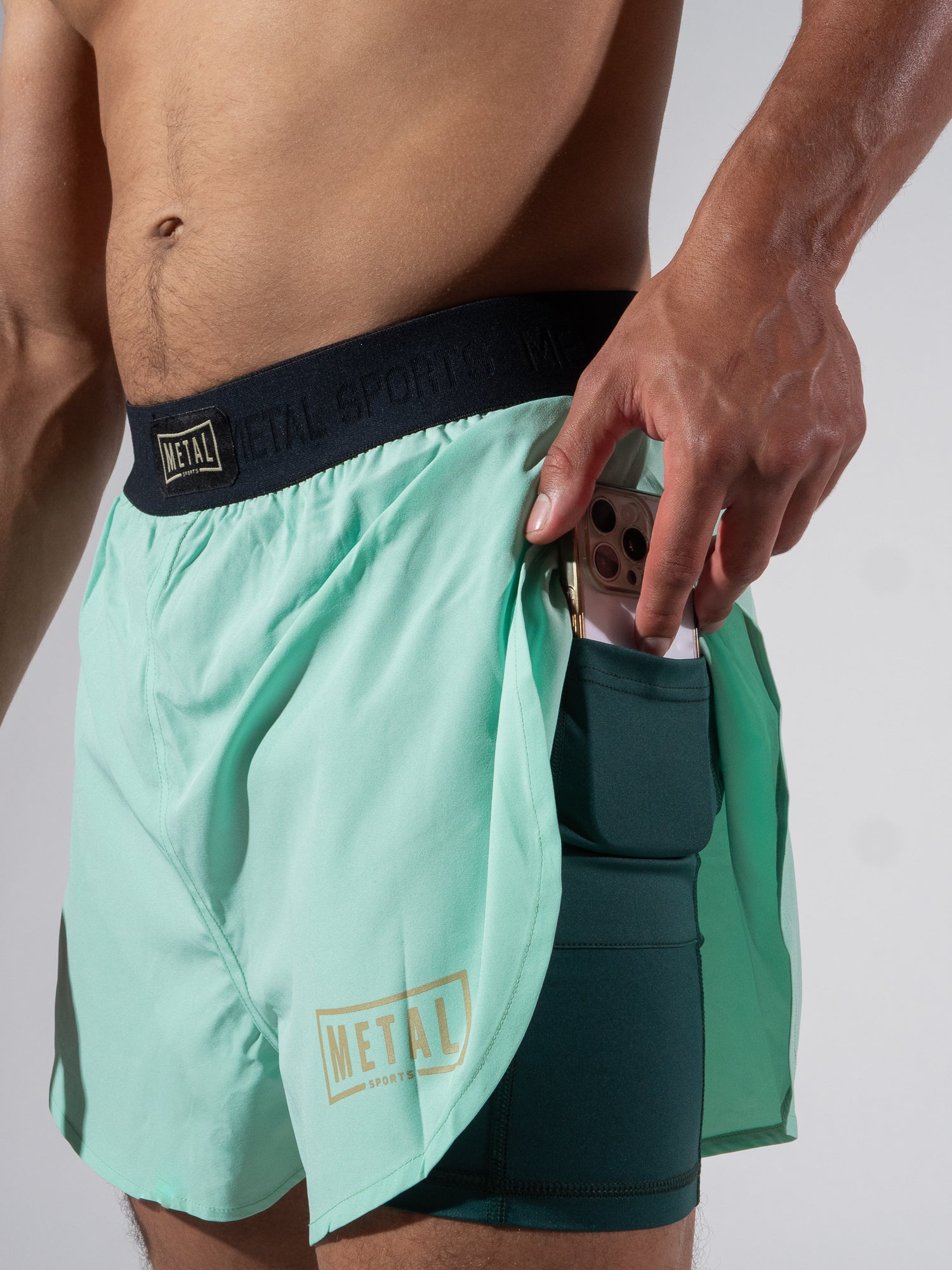 FIGHT SHORT 2IN1 DEEP WATERS
