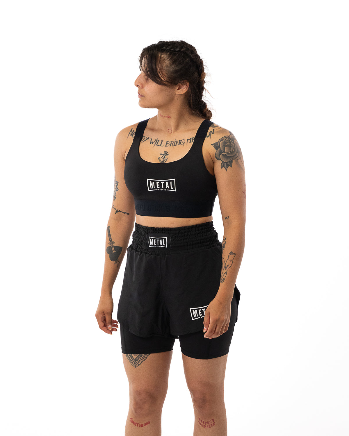 WOMEN'S 2-IN-1 SHORTS BLACK