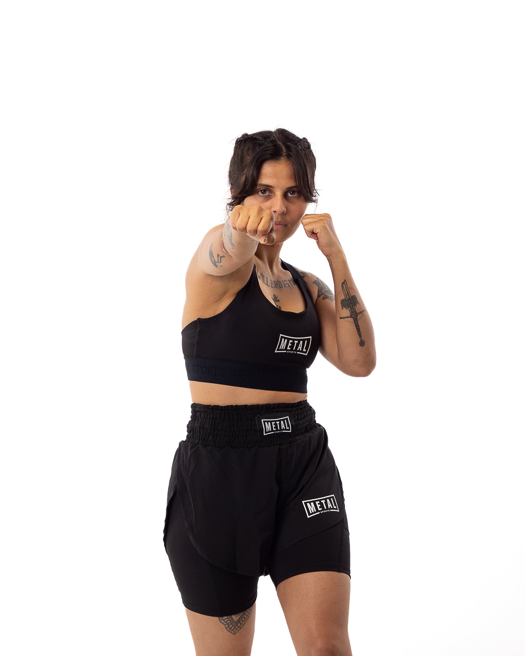 WOMEN'S 2-IN-1 SHORTS BLACK
