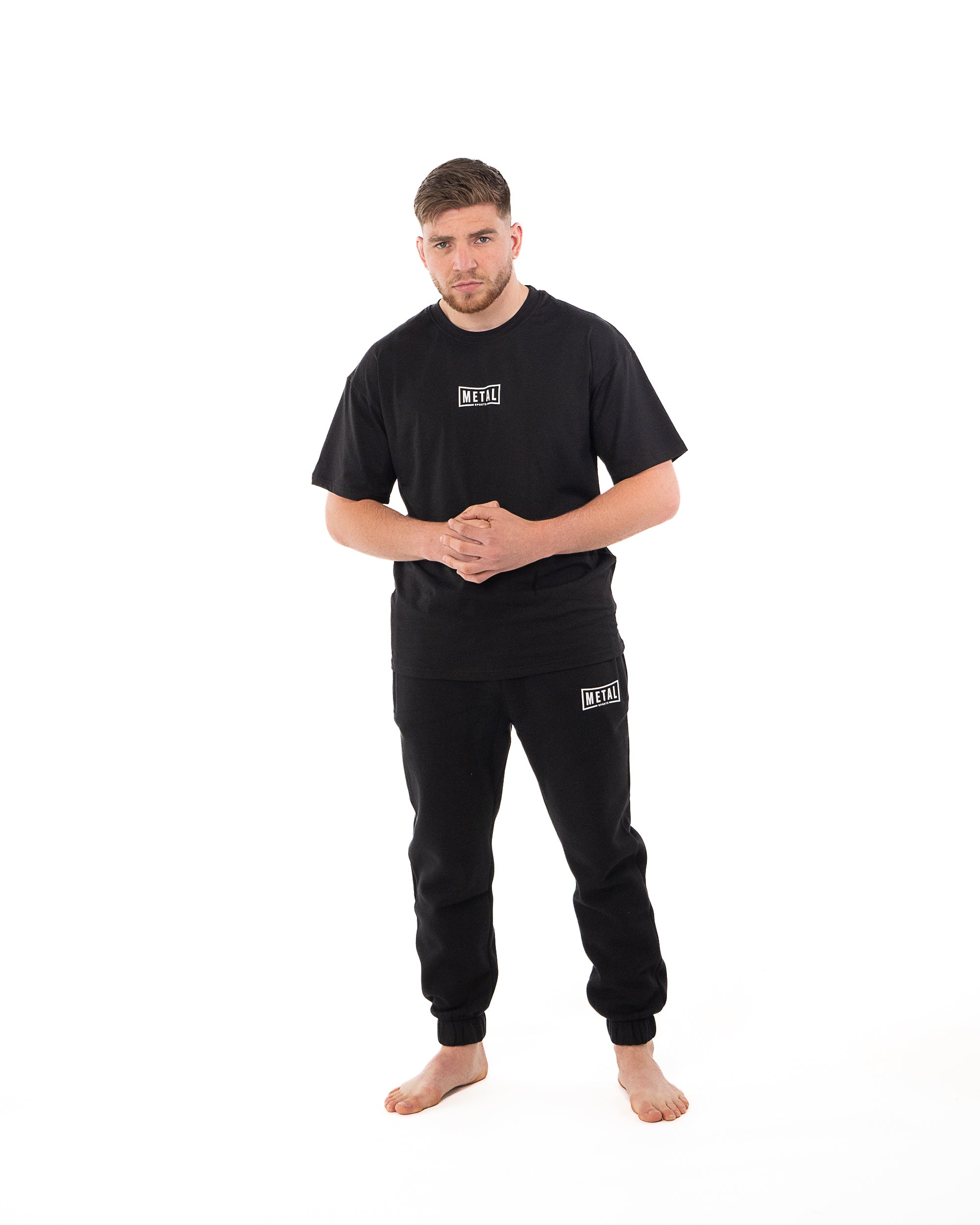 BLACK COTTON T-SHIRT