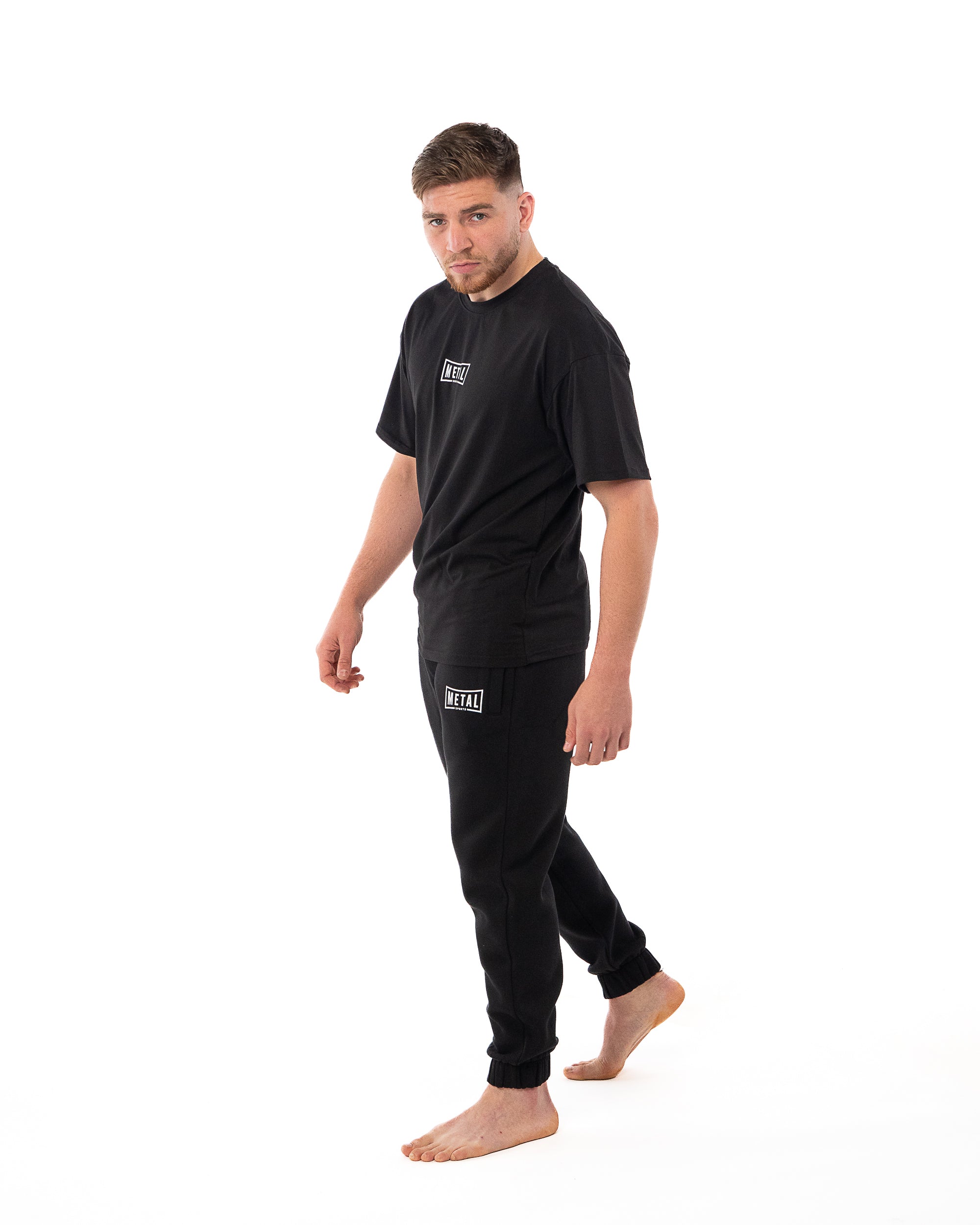 BLACK COTTON T-SHIRT