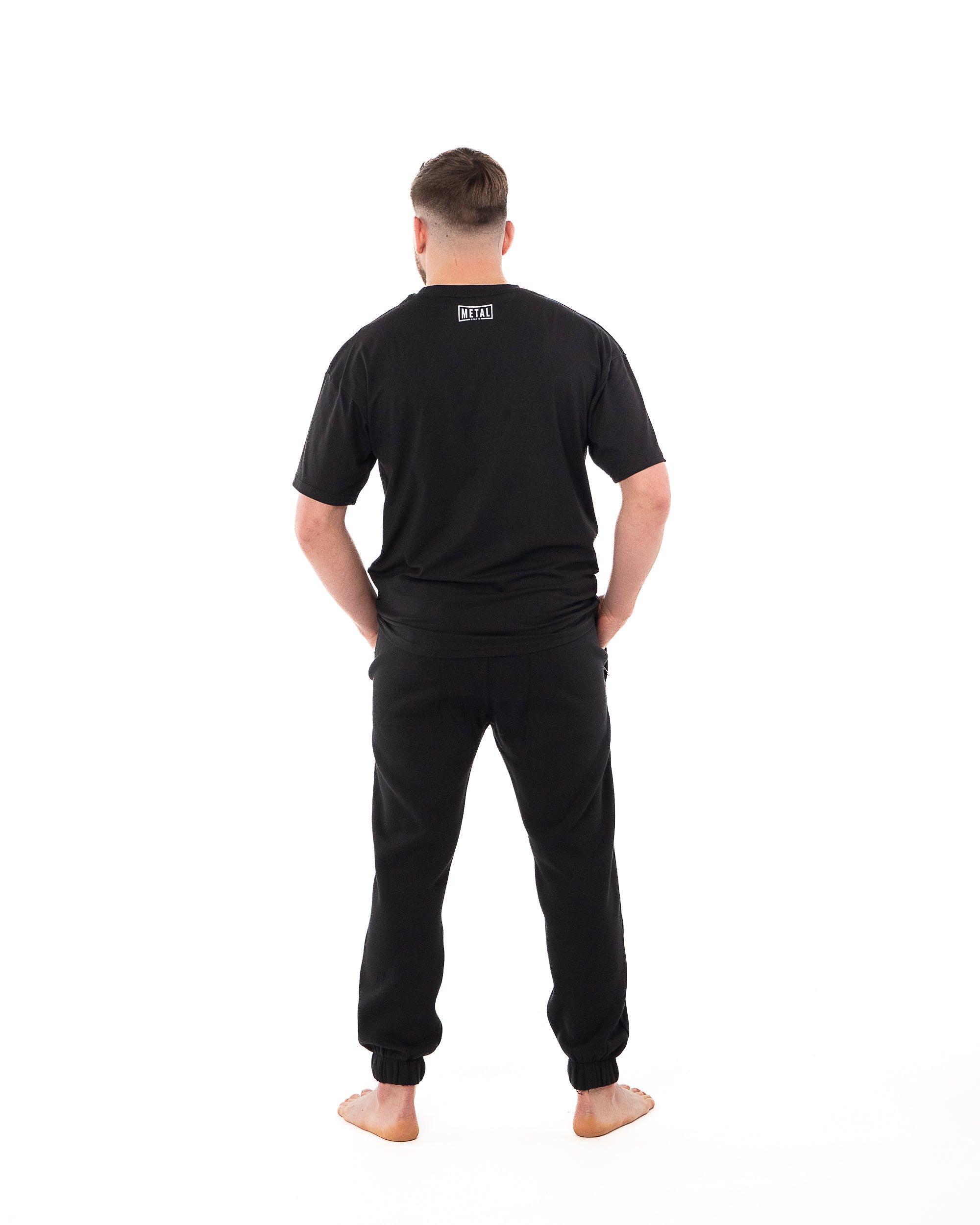 BLACK COTTON T-SHIRT