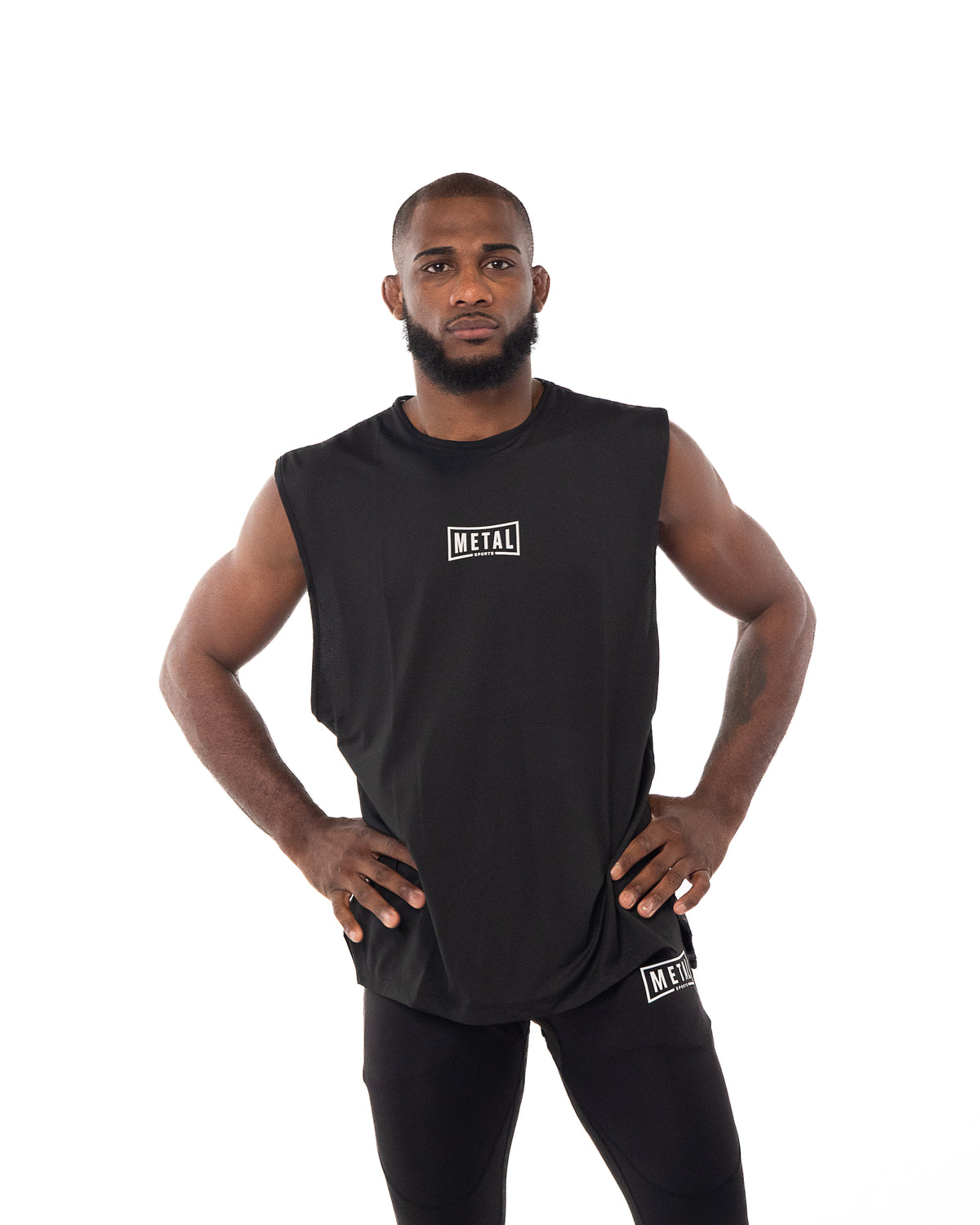 OVERSIZED BLACK TRAINING TANK