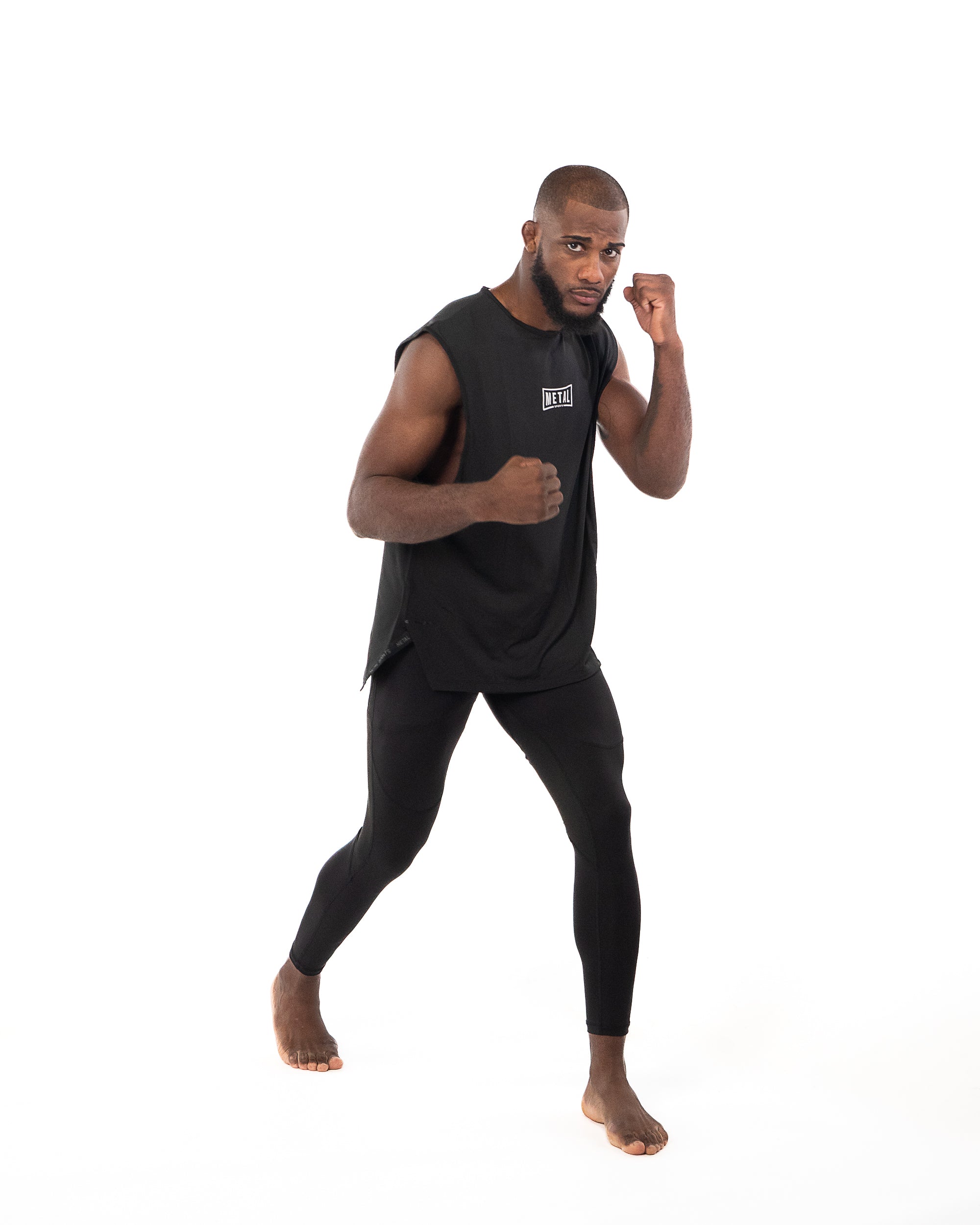 OVERSIZED BLACK TRAINING TANK