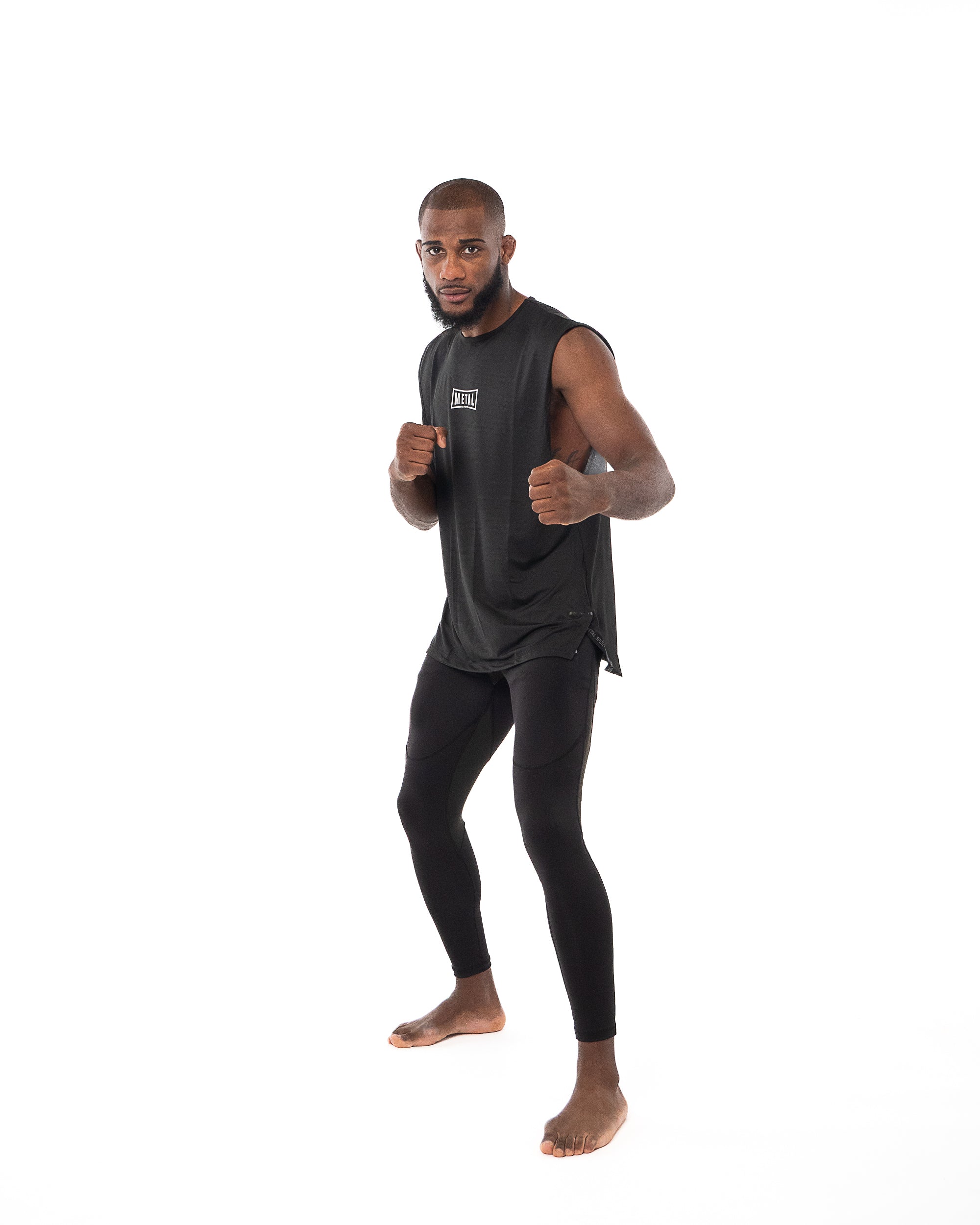 OVERSIZED BLACK TRAINING TANK