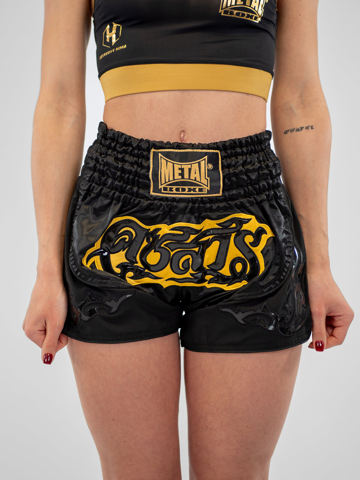 THAI LUMPINEE BLACK WOMEN'S SHORTS