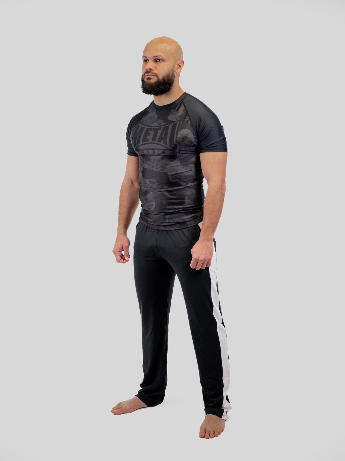 MEN'S RASHGUARD CAMO BLACK
