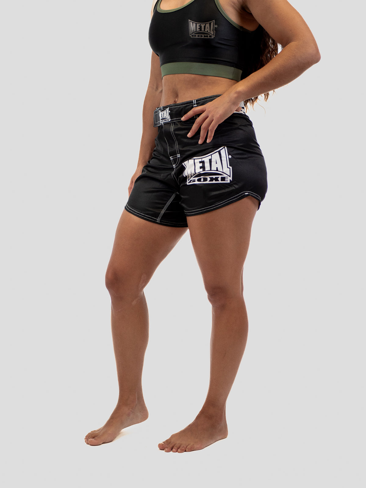 SHORT BLACK WOMEN’S MMA SHORTS