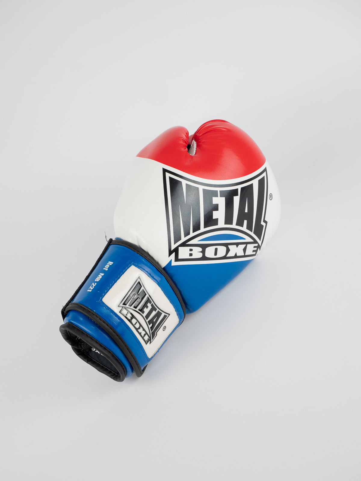 COMPETITION BOXING GLOVES BLUE WHITE RED