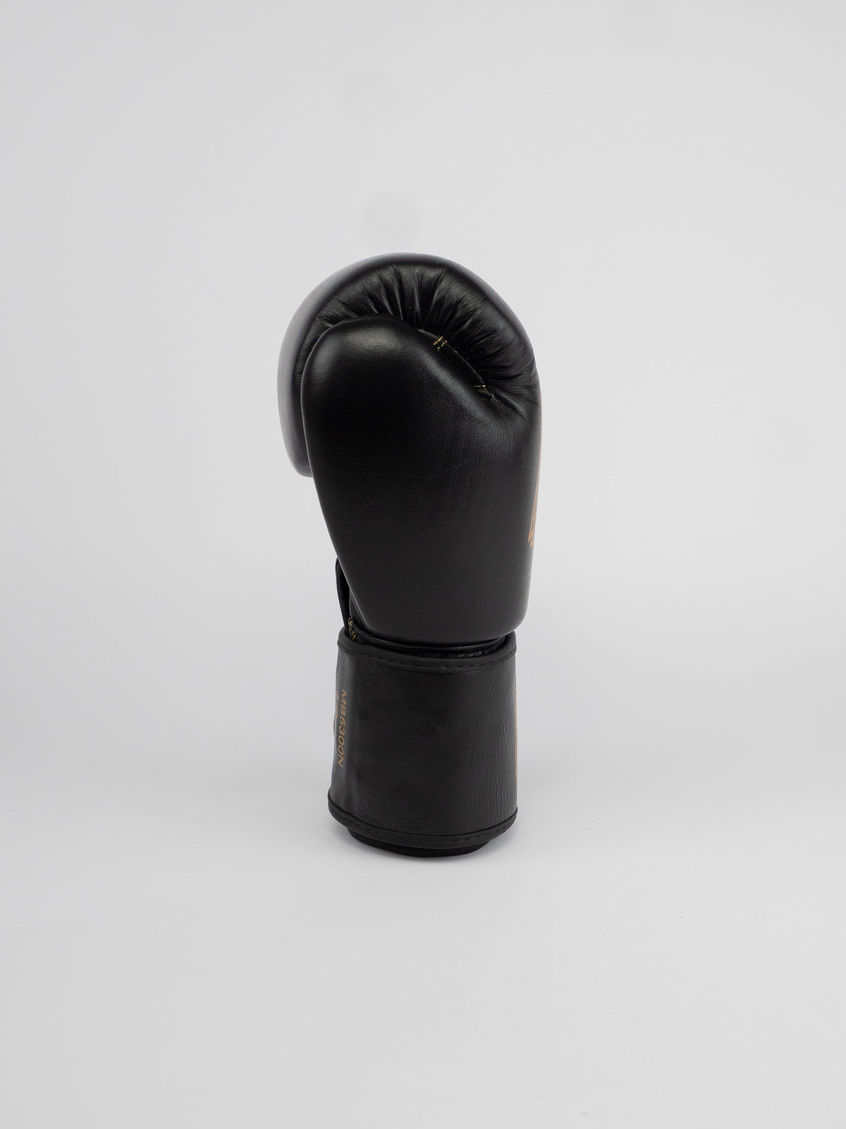 THAI SERIES BLACK GOLD LEATHER BOXING GLOVES