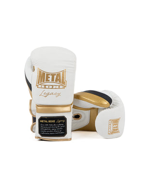LEGACY WHITE FOAM BOXING GLOVES
