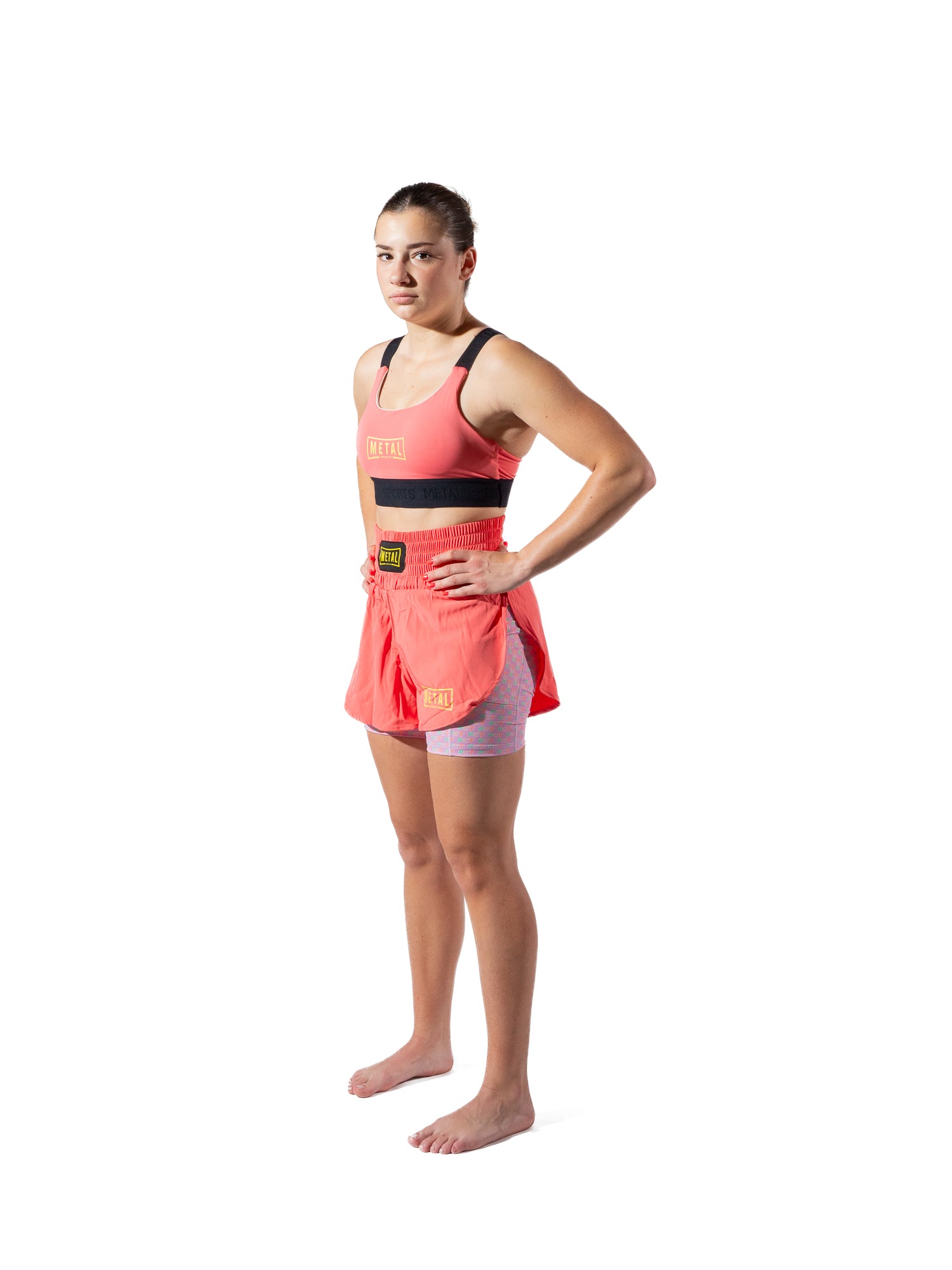 ELASTIC SPORTS BRA POST CUTTING TREATS