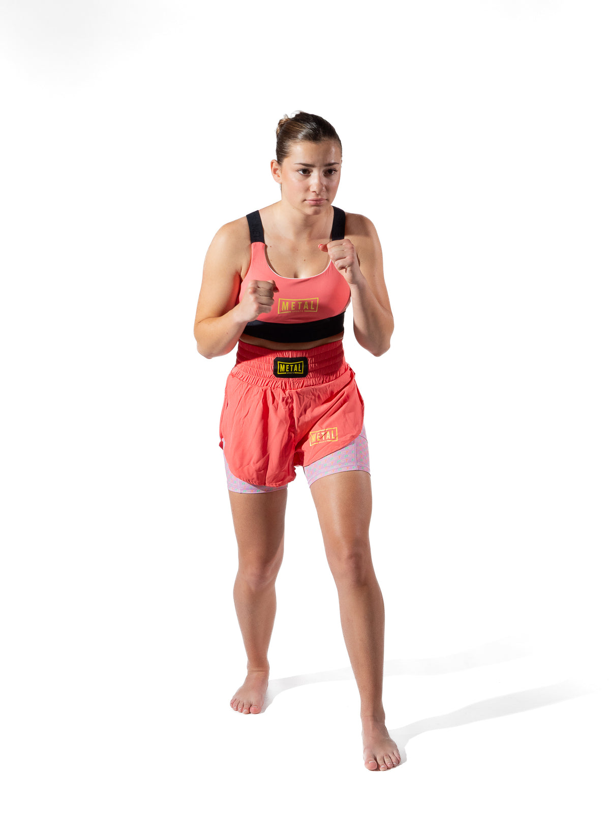 ELASTIC SPORTS BRA POST CUTTING TREATS