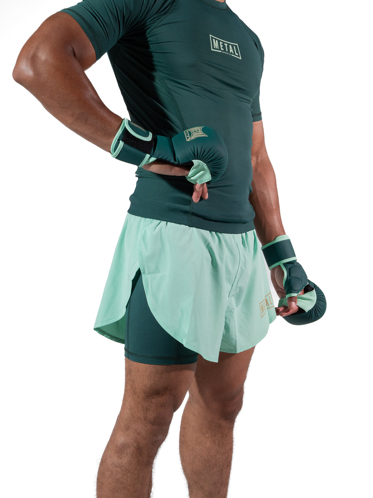 FIGHT SHORT 2IN1 DEEP WATERS