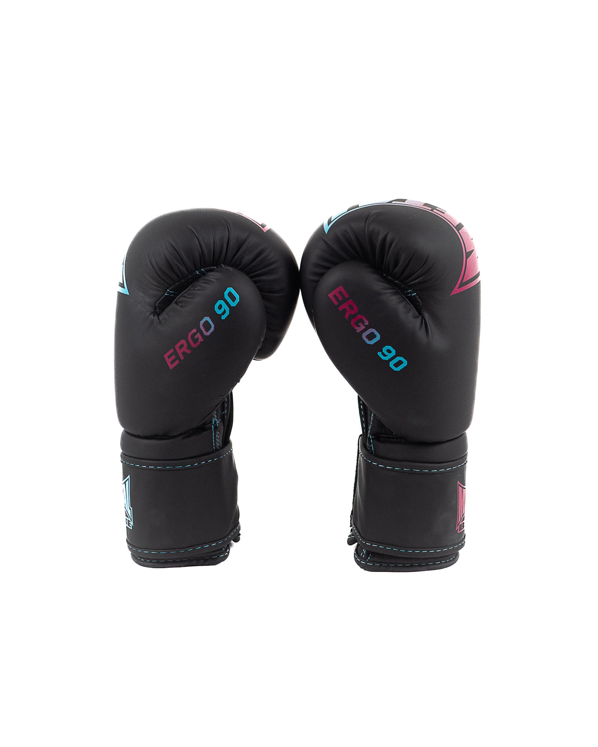 gants de boxe ergo 90 mma kick thai mousse ergonomique entrainement compétition sparring noir rose bleu miami vibe