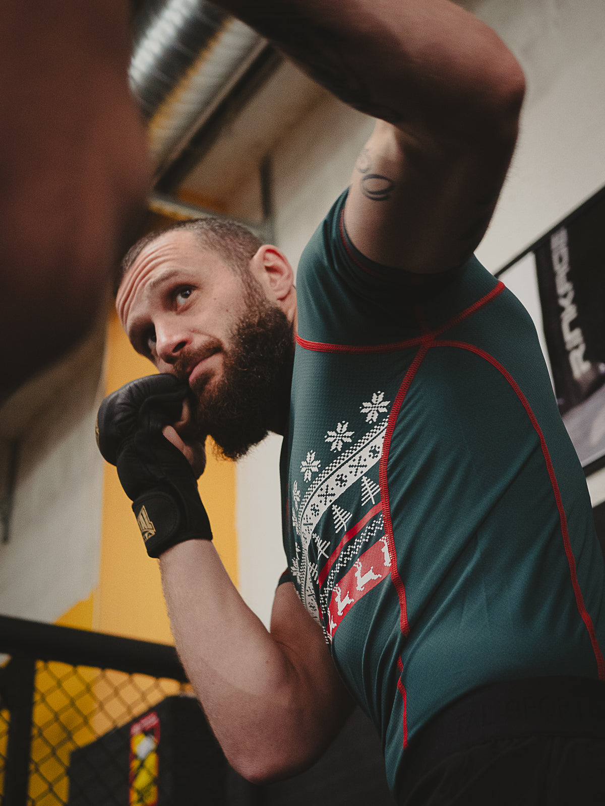 rashguard de noel mma boxe cadeau noel pull